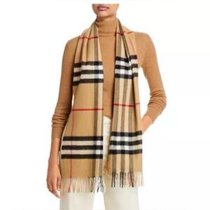 Burberry Classic Check Cashmere Scarf